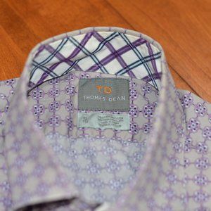 Thomas Dean Filp Cuff Shirt